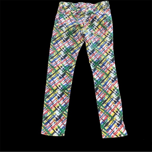 Multi Color Print Mid Rise/High Rise Skinny Jeans. - Picture 2 of 6